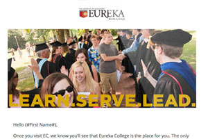 Eureka College Admissions emails